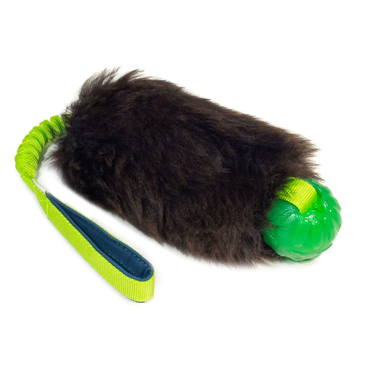 Zayma Craft Kampleksak Sheepskin bungee med Starmark Chew Ball med pip