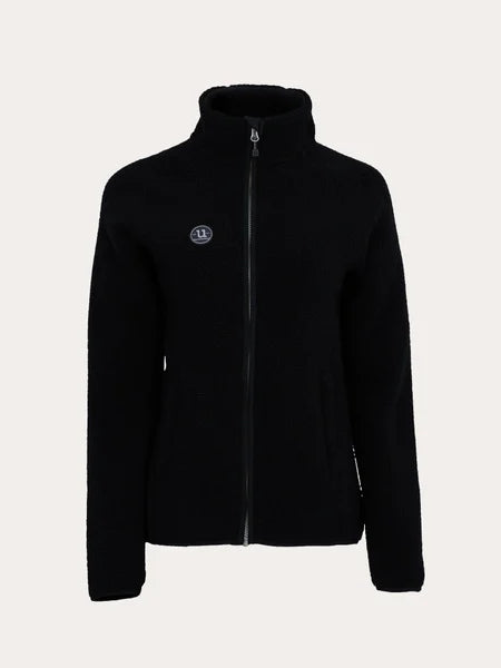 Uhip Fleece Jacka Cozy Pile Full Zip Svart