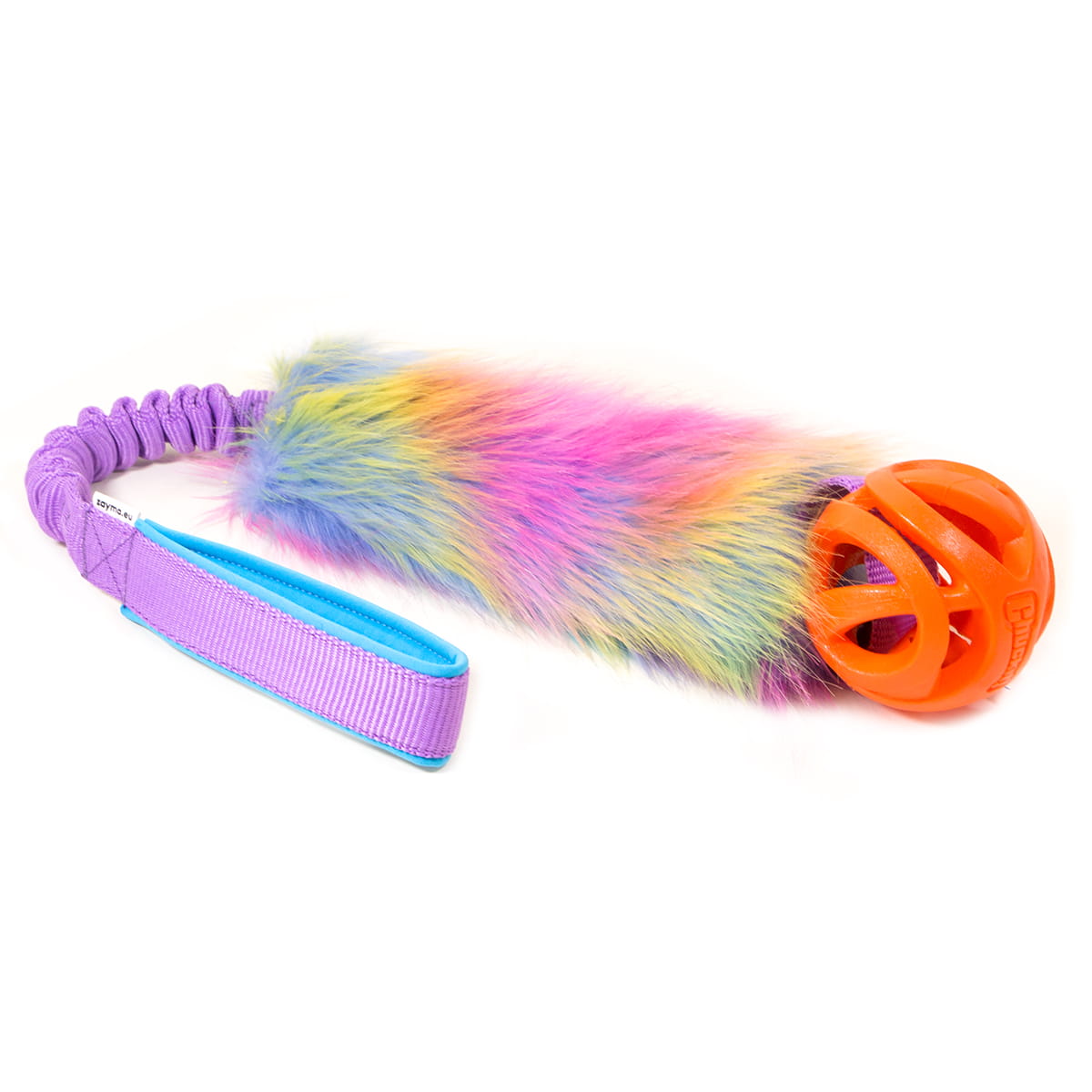 Zayma Craft Kampleksak Faux fur bungee with Chuckit! Breathe Right Ball utan pip