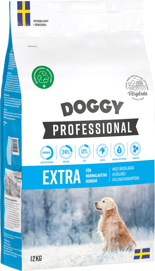Doggy Professional Extra Hundfoder 12kg