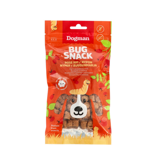 Dogman Hundgodis Bug Snack rose hip