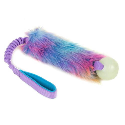 Zayma Craft Kampleksak Faux fur bungee with Chuckit! Max Glow Utan pip