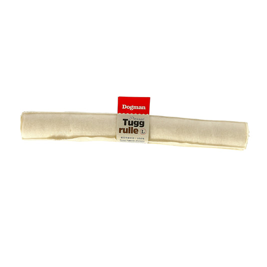Dogman Tuggrulle Pressad Grov Vit 25cm