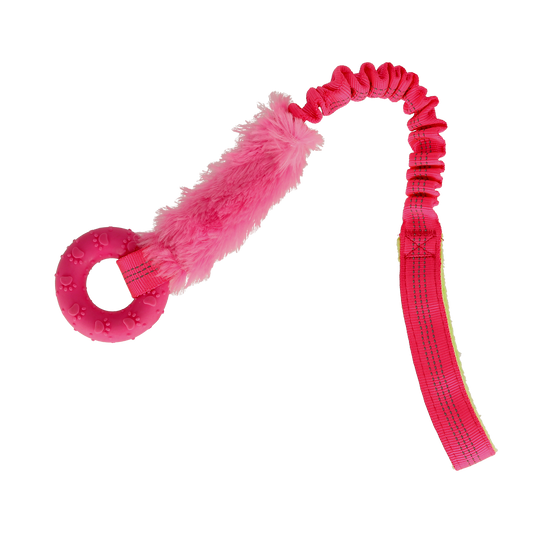 Dogman Valpleksak med päls och ring Rosa/Blå